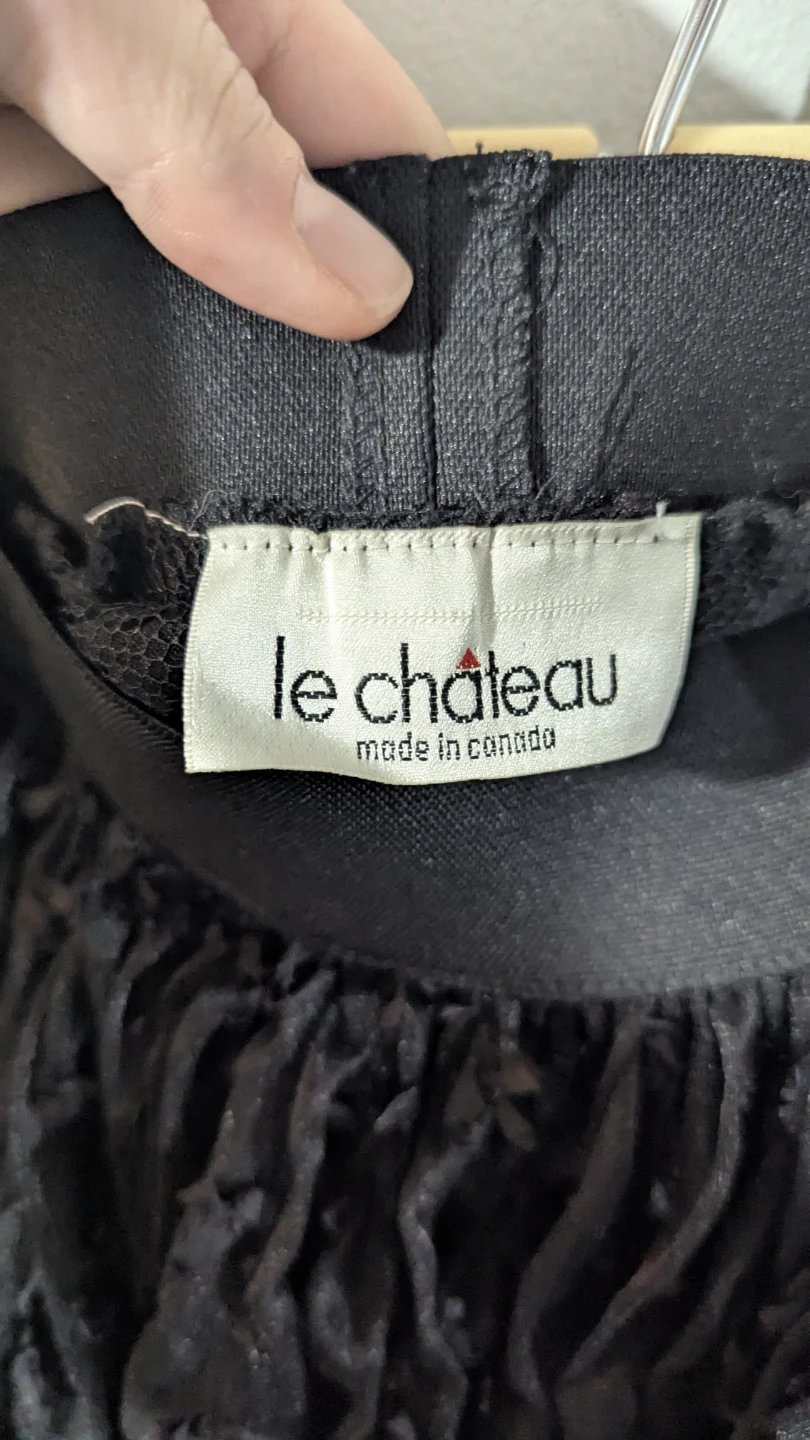 Vintage Le Château Black Lace Skirt - photo 2