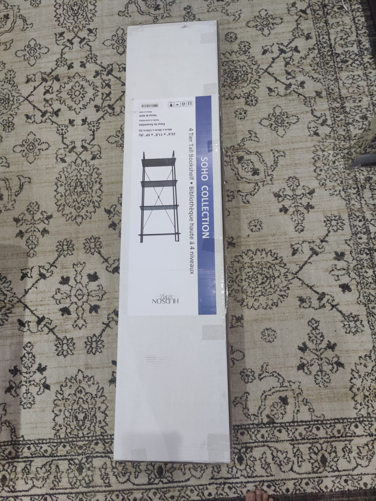 Hudson Collection 4 Tier Tall Bookshelf - photo 3