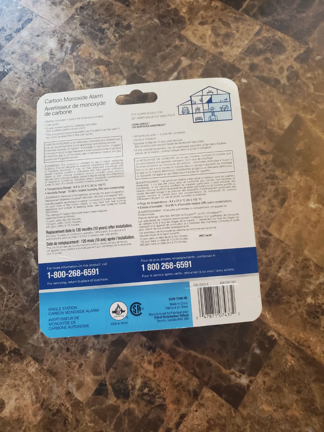 Garrison Carbon Monoxide Alarm Brand New - photo 2