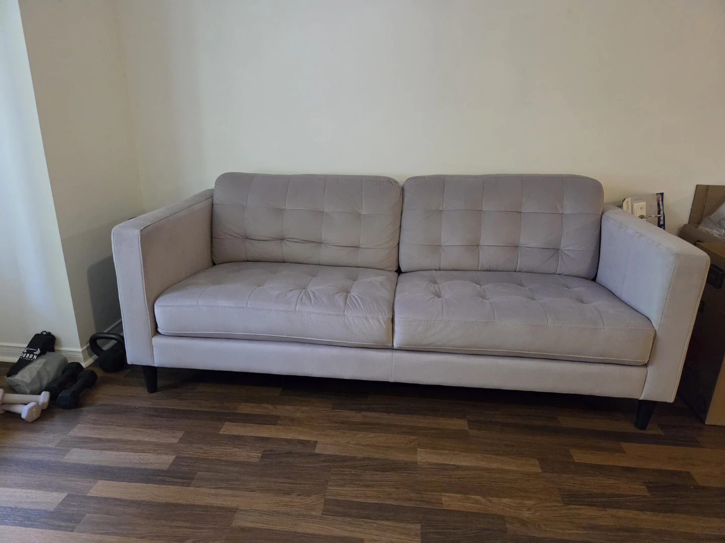 Tufted Sofa - Light Grey