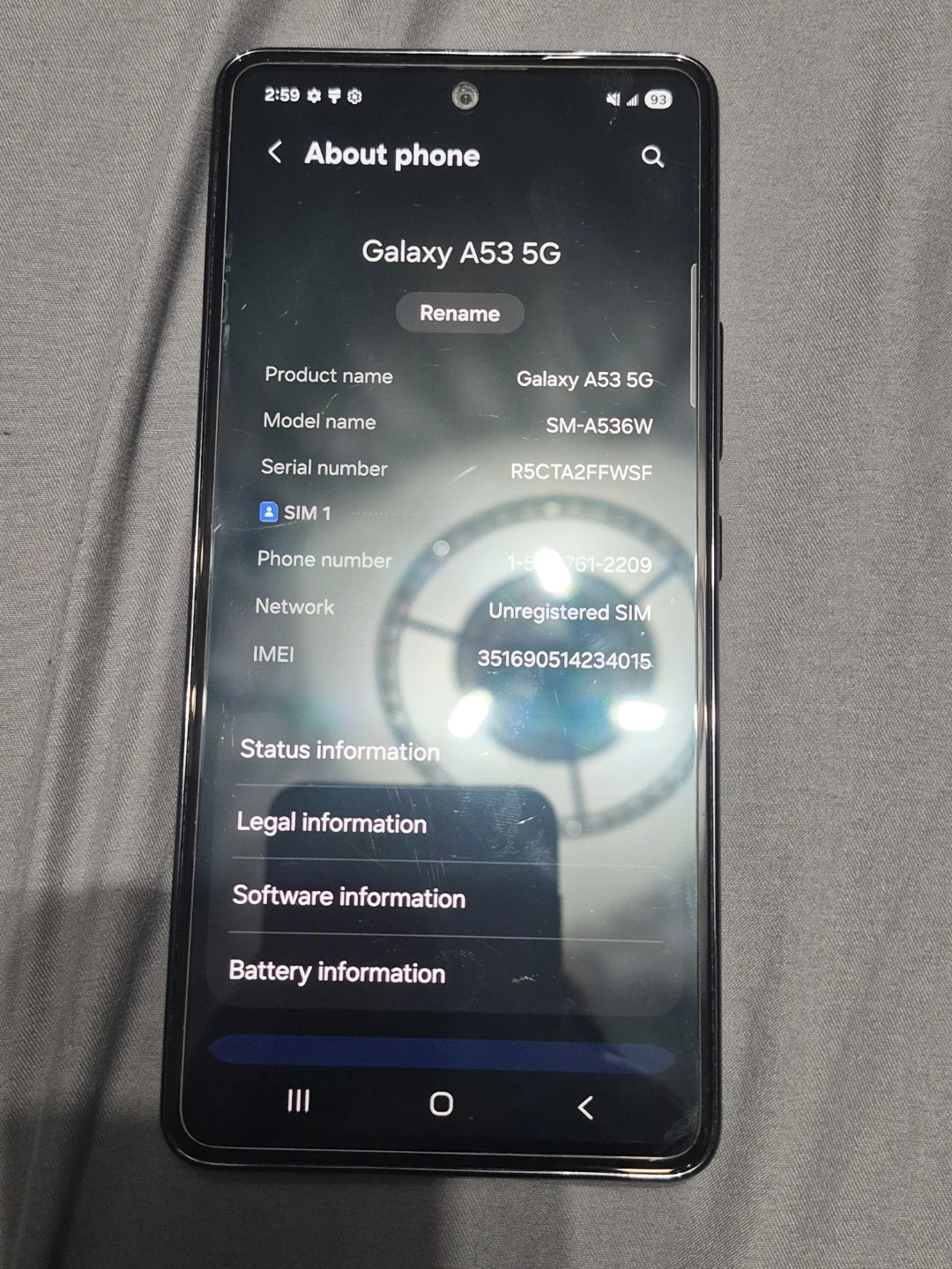 Samsung Galaxy A53 5G Phone with 7 Cases - photo 3