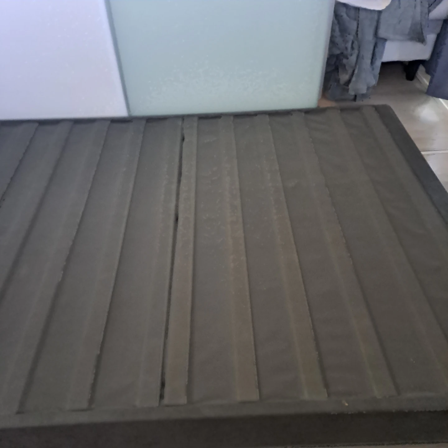 Grey Fabric Bed Frame - photo 3
