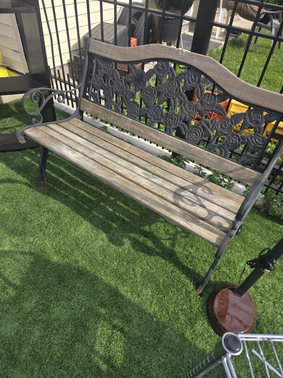 Ornate Rose Garden Bench