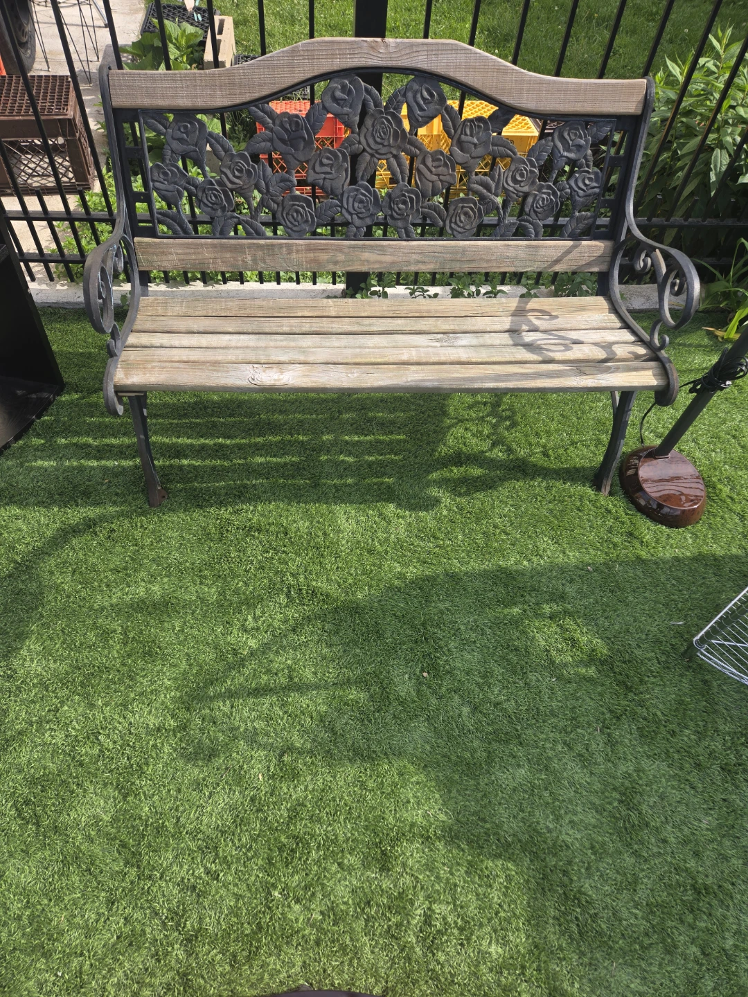 Ornate Rose Garden Bench - photo 3