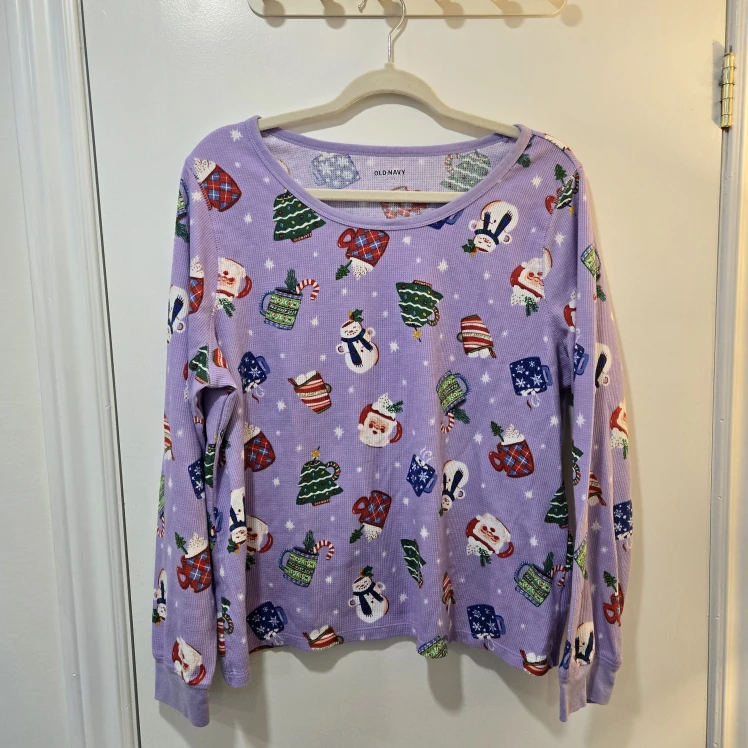 Old Navy Purple Christmas Pajamas - photo 2