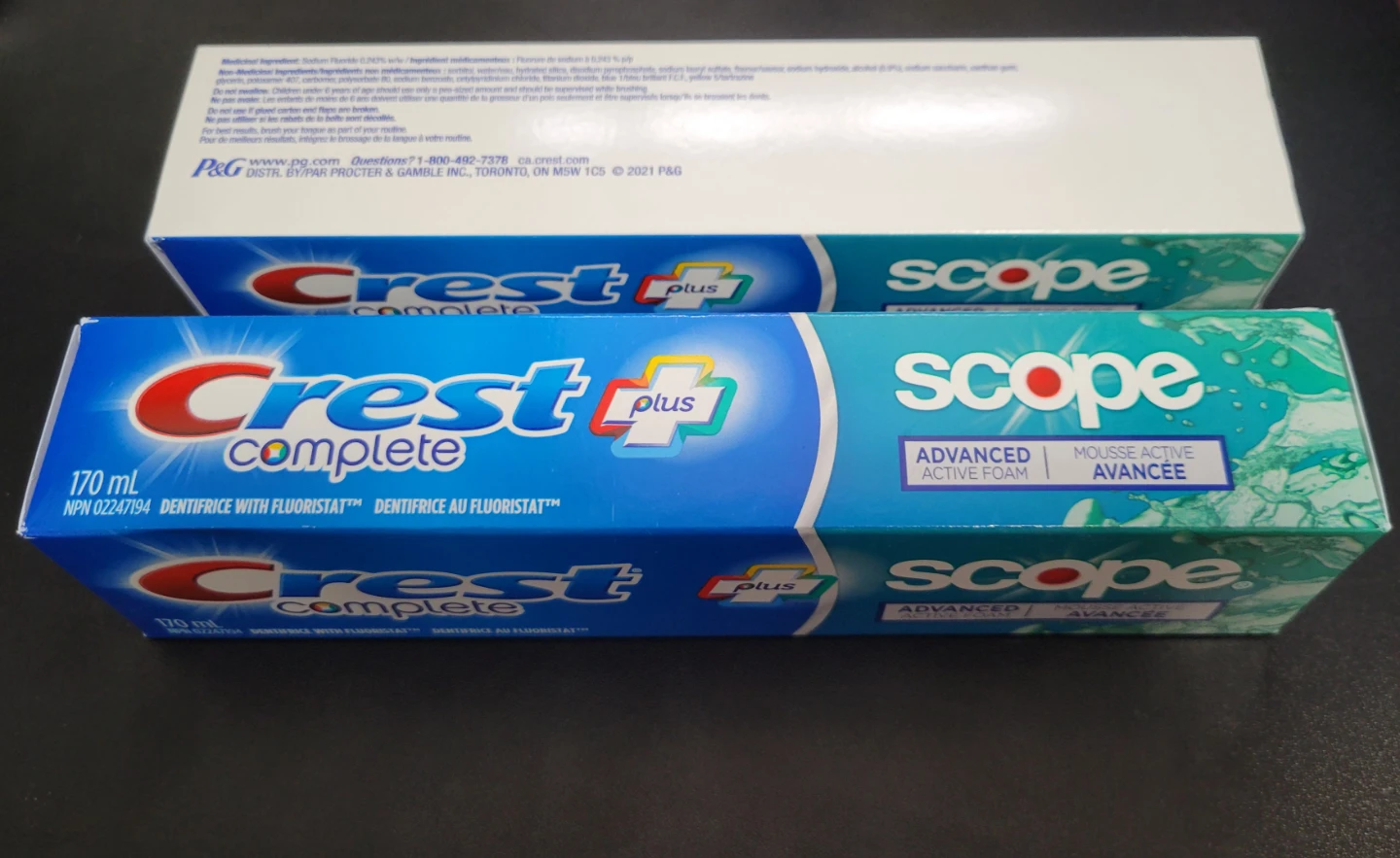 Crest Complete + Scope Advanced Active Foam Toothpaste 170ml - photo 2