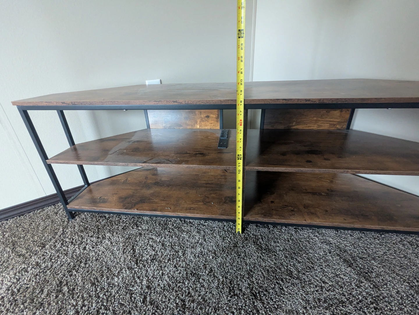 Corner TV Stand - Rustic Brown - photo 4