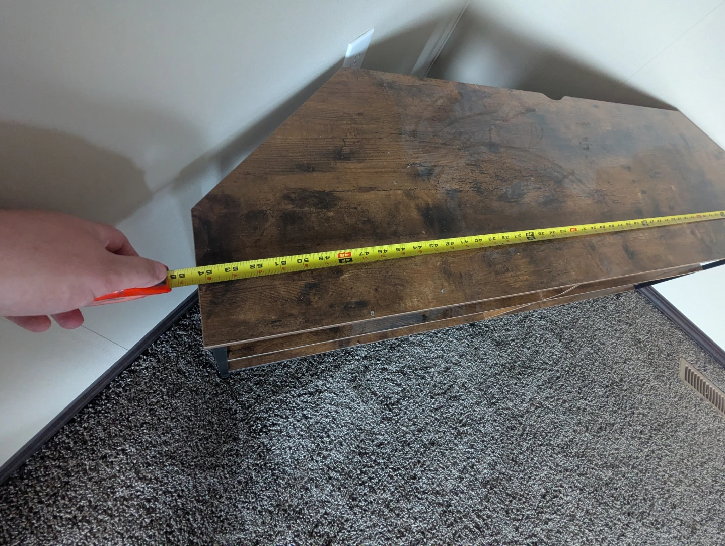 Corner TV Stand - Rustic Brown - photo 5