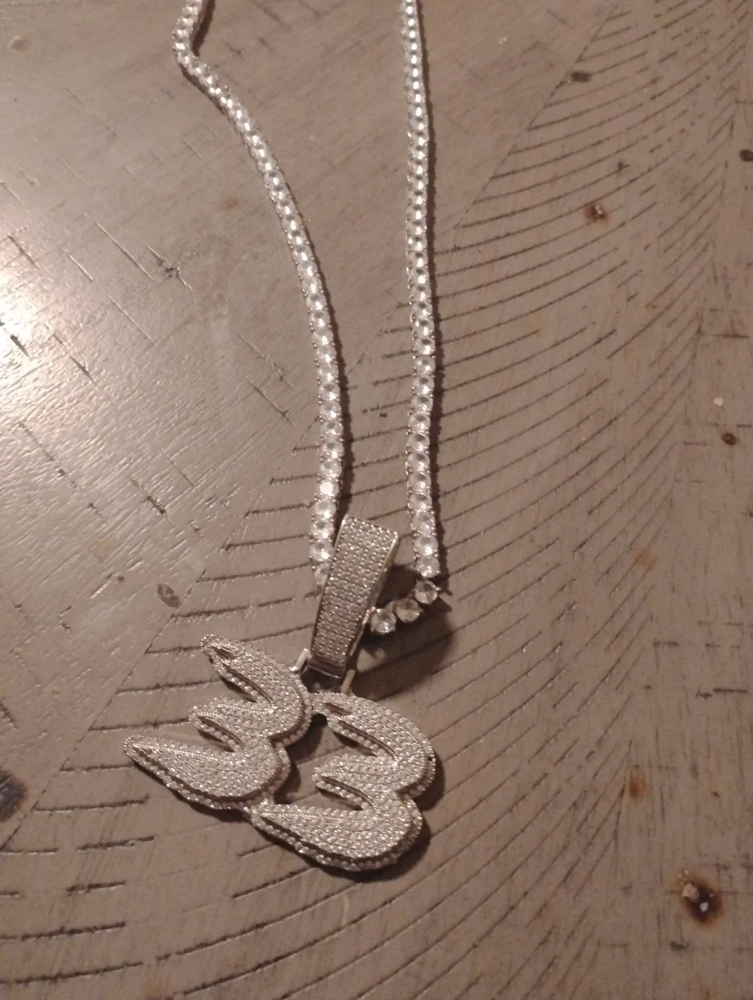 33 moissanite diamond Pendant with 22" Chain