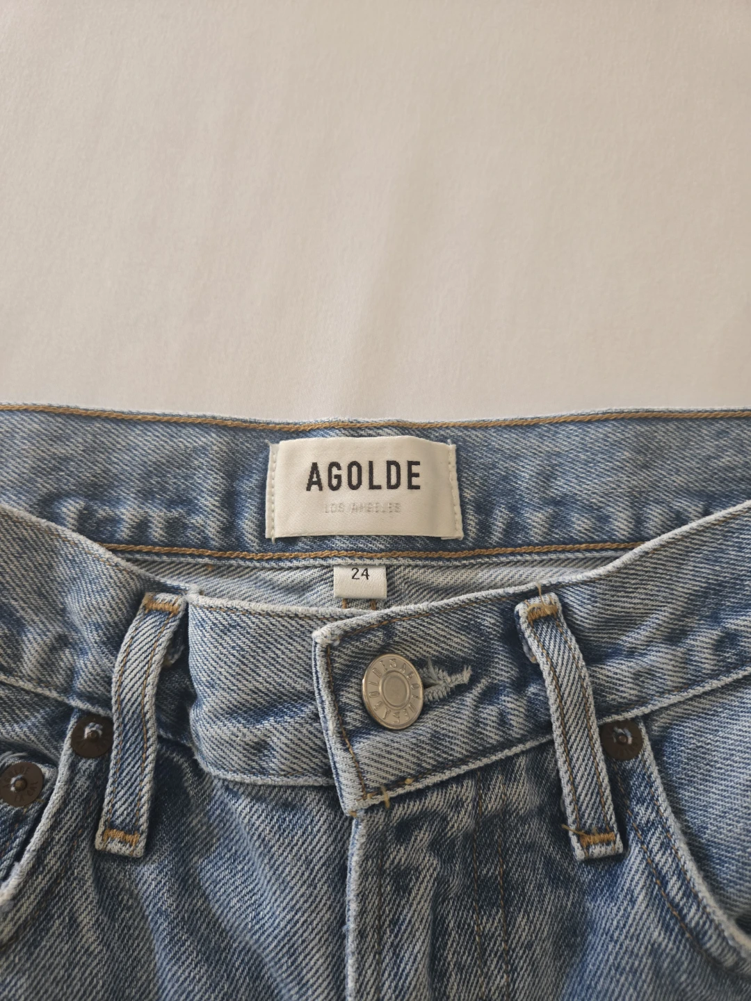 AGOLDE Women's Jeans Size 24 Light Wash Straight Leg Denim - photo 4