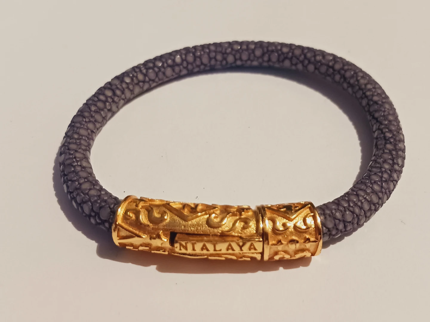 NIALAYA 925 Sterling Silver Stingray Gray Bracelet - photo 2