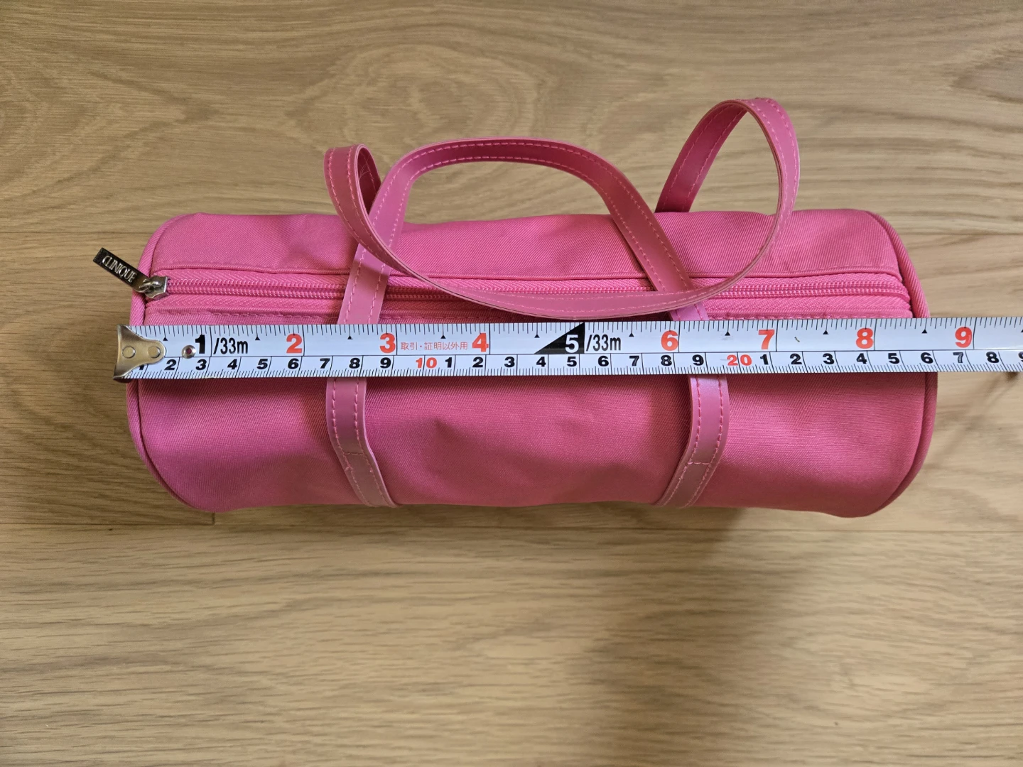 Pink Barrel Handbag Clinique Makeup Bag - photo 3