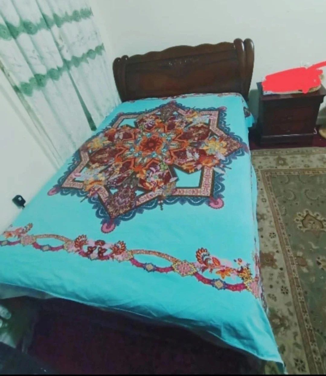 4 pieces Wooden twin Bedroom set - photo 2