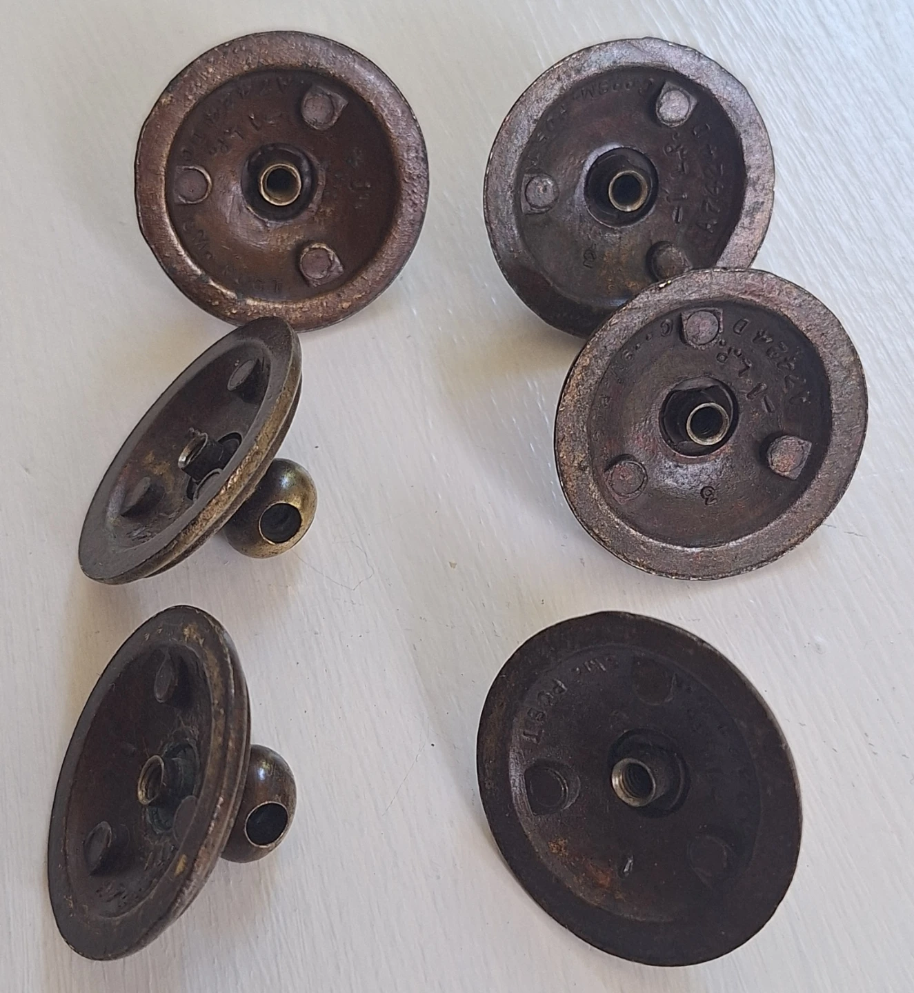 Antique Brass Drawer Pulls Set - photo 5