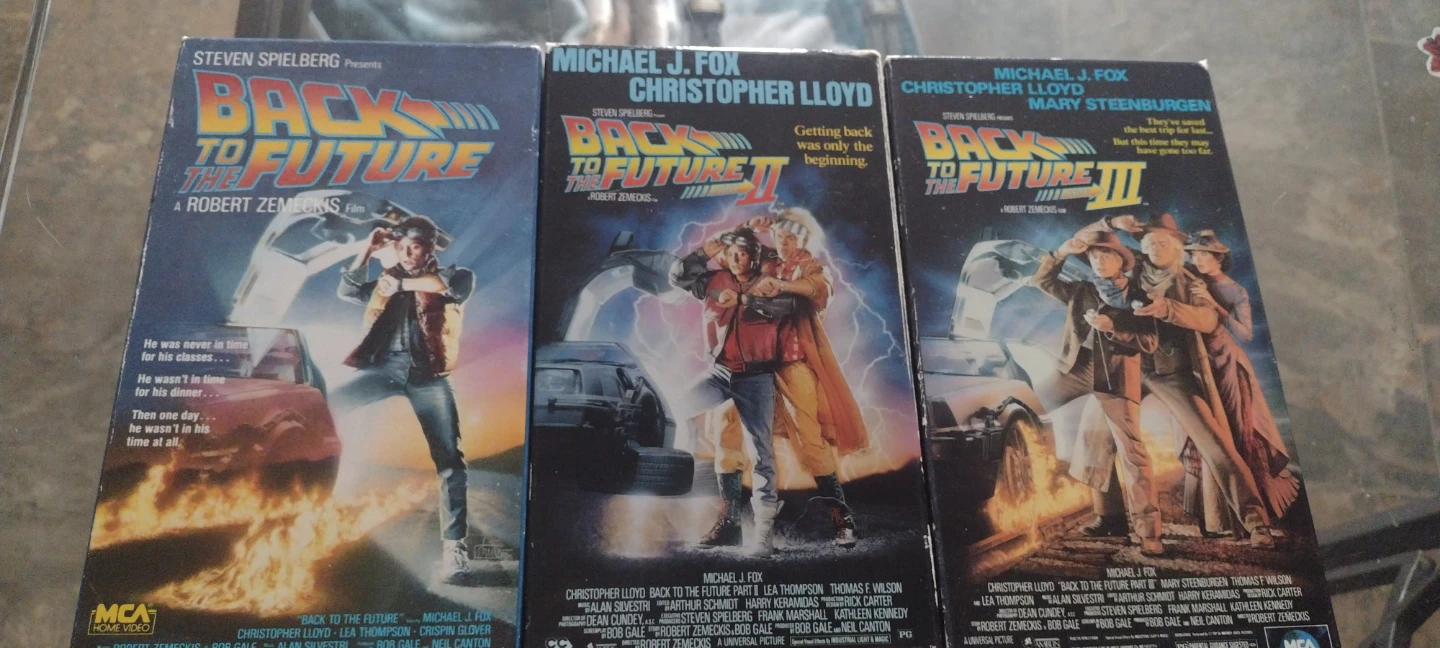 Back to the Future Trilogy VHS Tapes