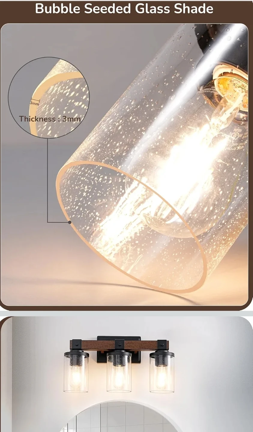 Farmhouse Bathroom Vanity Light Fixture - photo 2