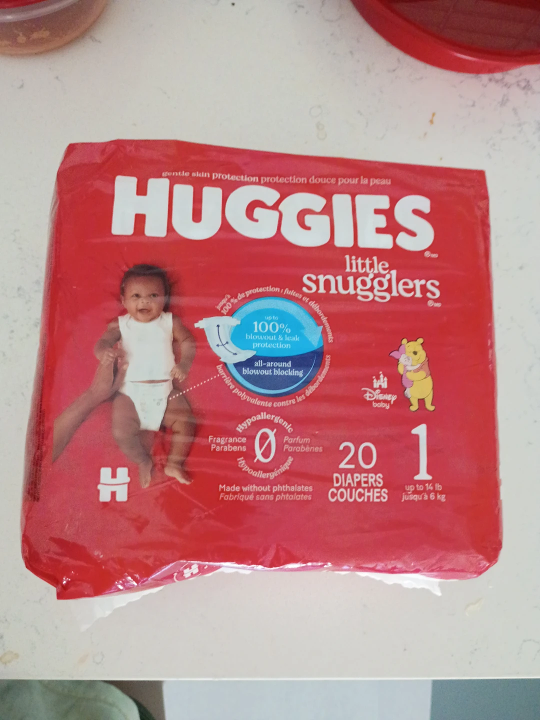 Huggies Little Snugglers Diapers Size 1 (Up to 14 lb) - 20 Count