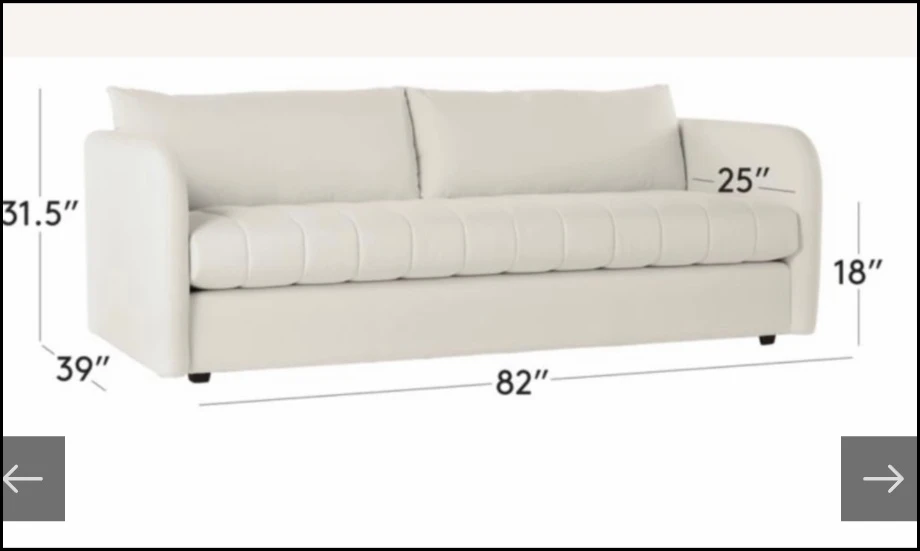 CB2 Stitch Sofa - photo 4