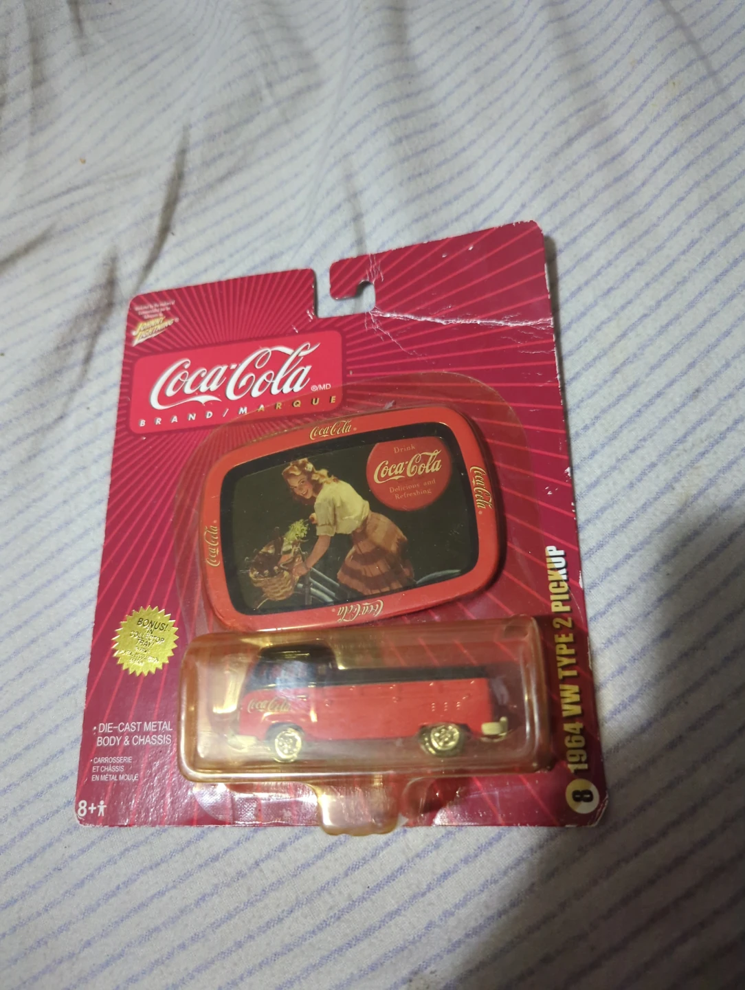 Coca-Cola 1964 VW Type 2 Pickup Die-Cast with Tray