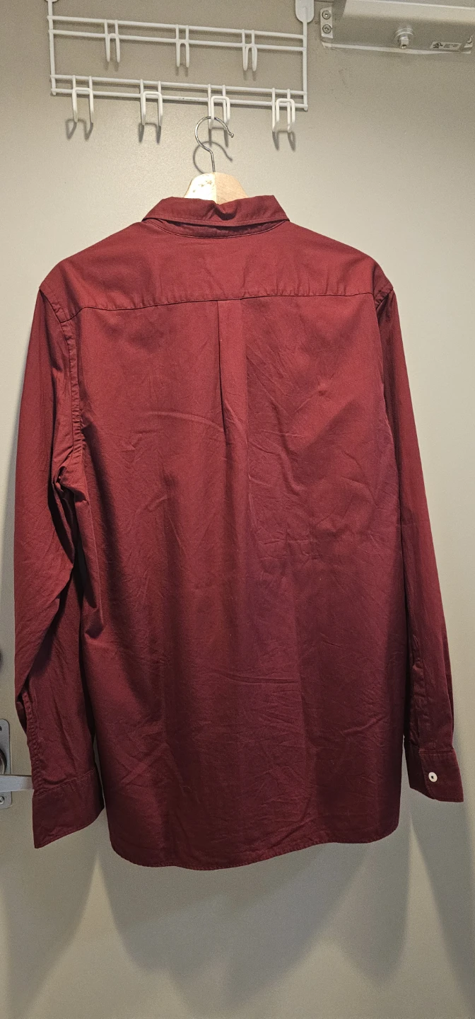 Pedro del Hierro Tailored Fit Button-Up Shirt - Red, Size L - photo 5