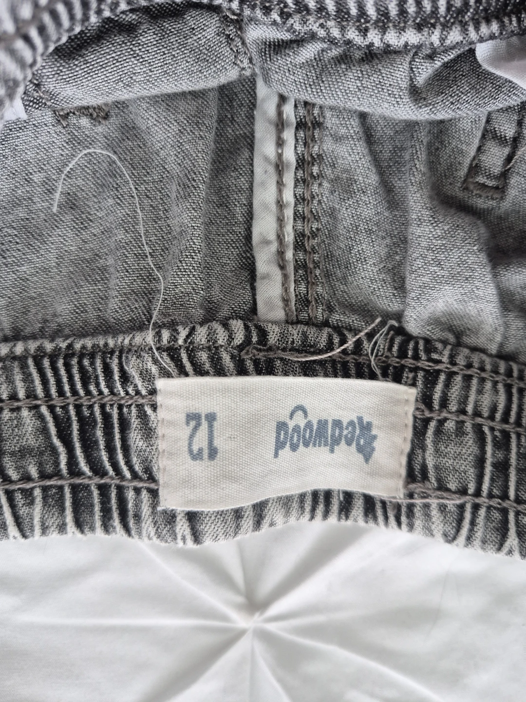 Redwood Boys Grey Denim Shorts Size 12
