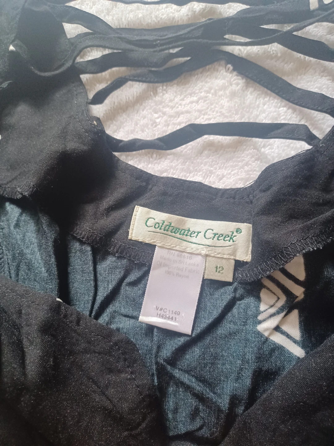Coldwater Creek Black Maxi Dress Size 12 - photo 3