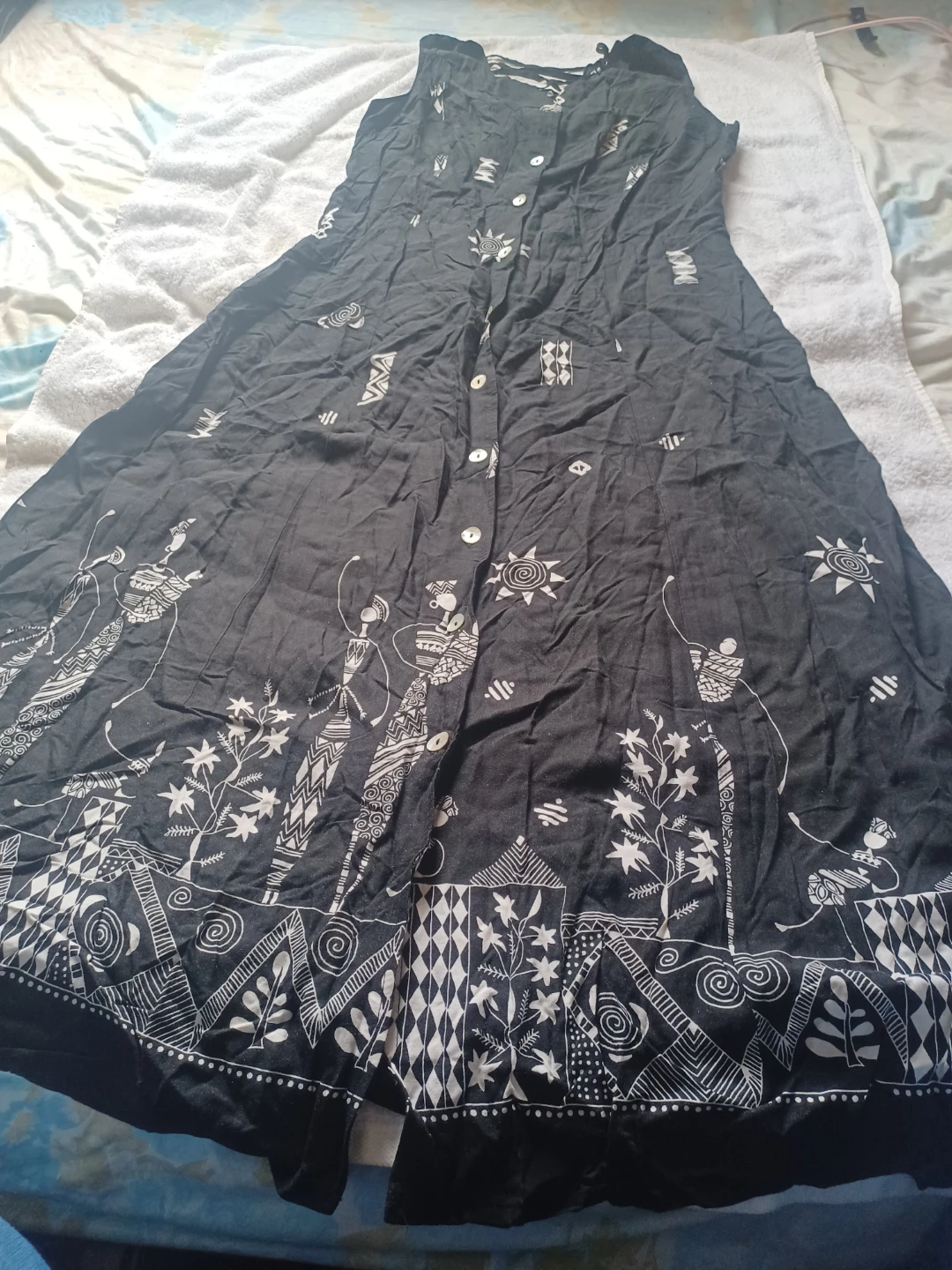 Coldwater Creek Black Maxi Dress Size 12 - photo 5