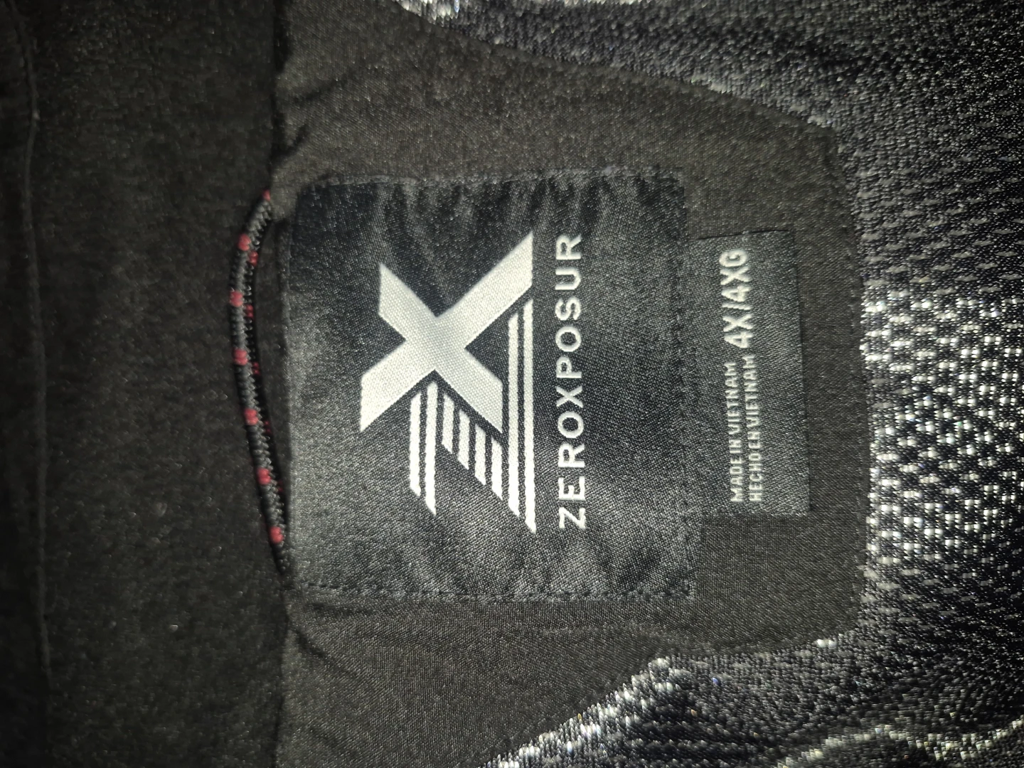 ZeroXposur Black Jacket 4X/4G