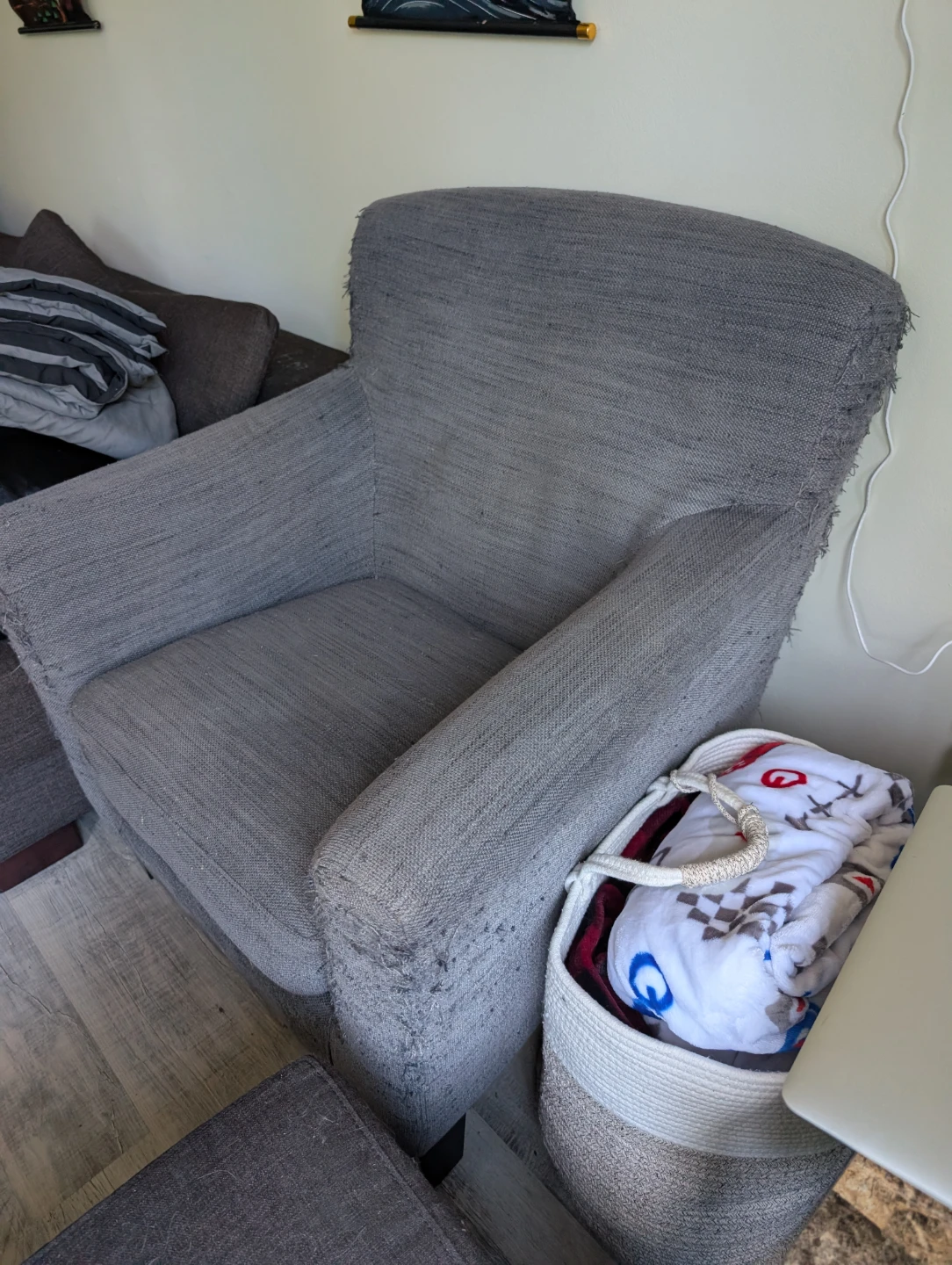 Grey Fabric Armchair - photo 2