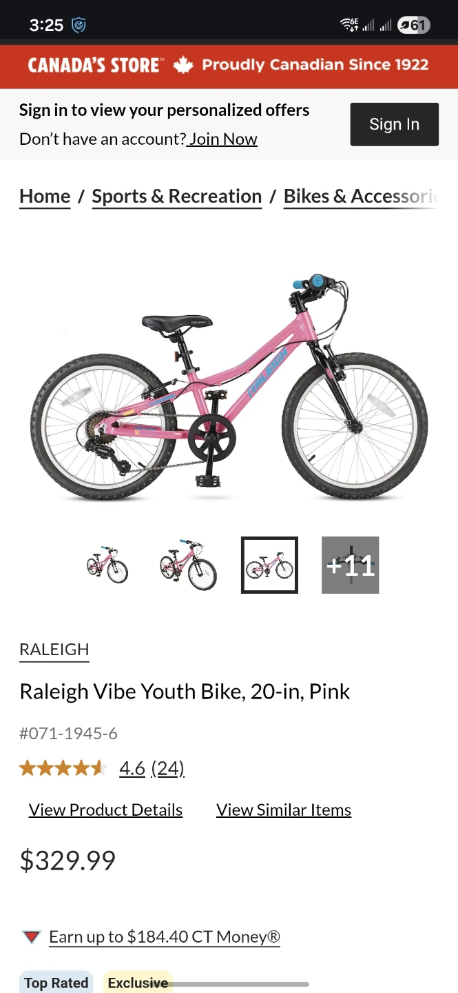 Raleigh Vibe Youth Bike - 20-inch, Pink - photo 3