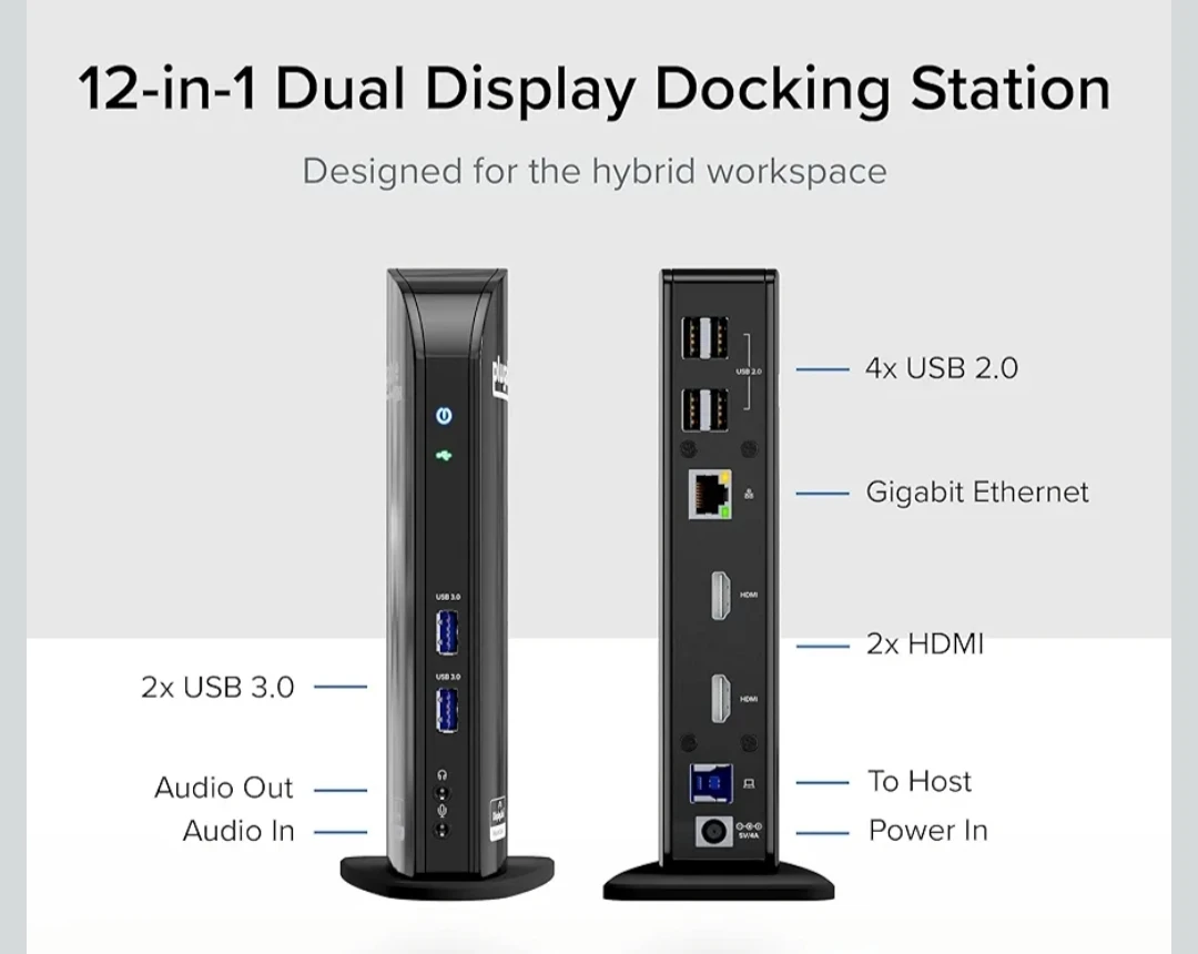 Plugable USB 3.0 Universal Laptop Docking Station UD-3900