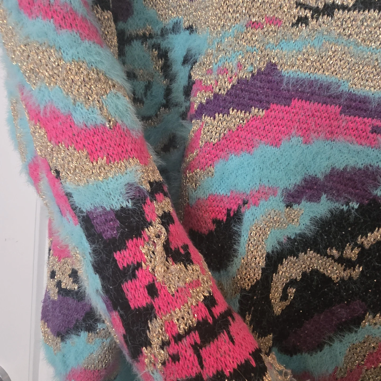 Desigual Fuzzy Knit Sweater - L - photo 4