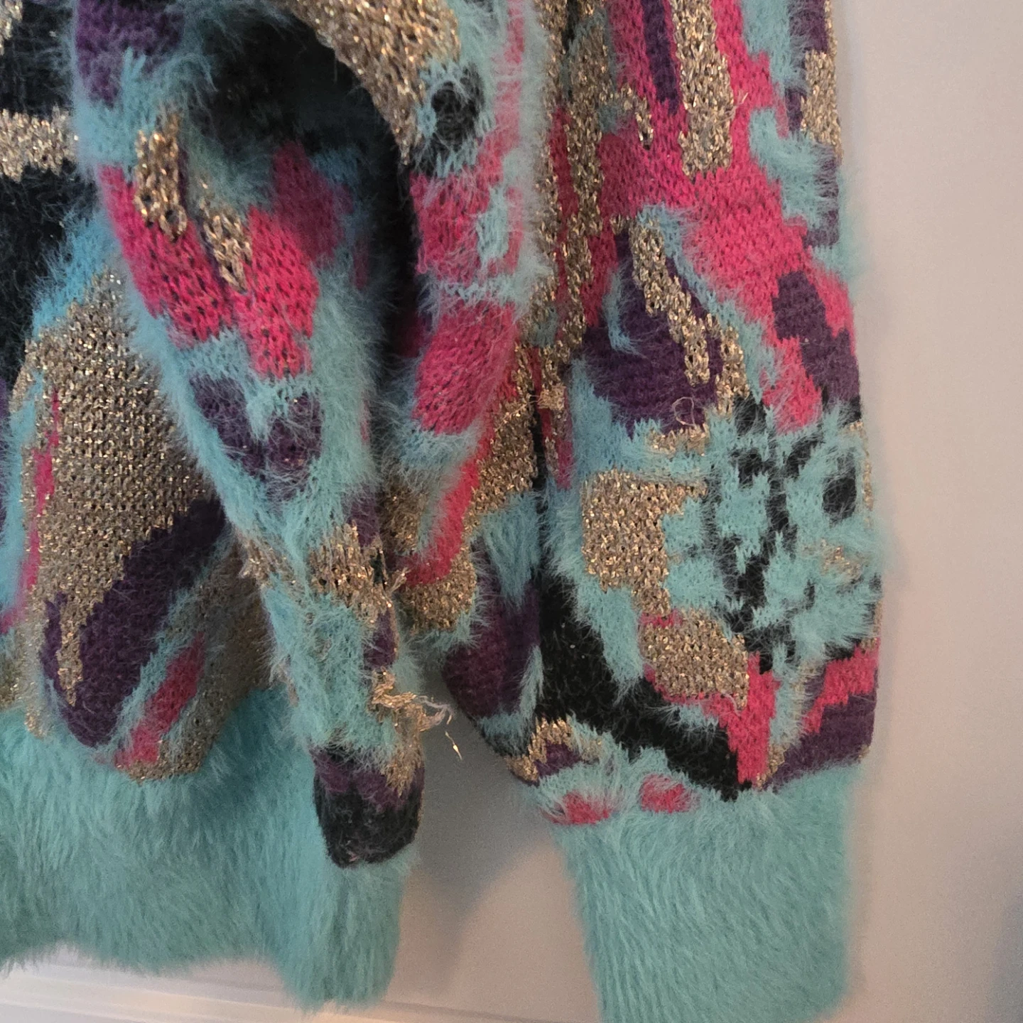 Desigual Fuzzy Knit Sweater - L - photo 5