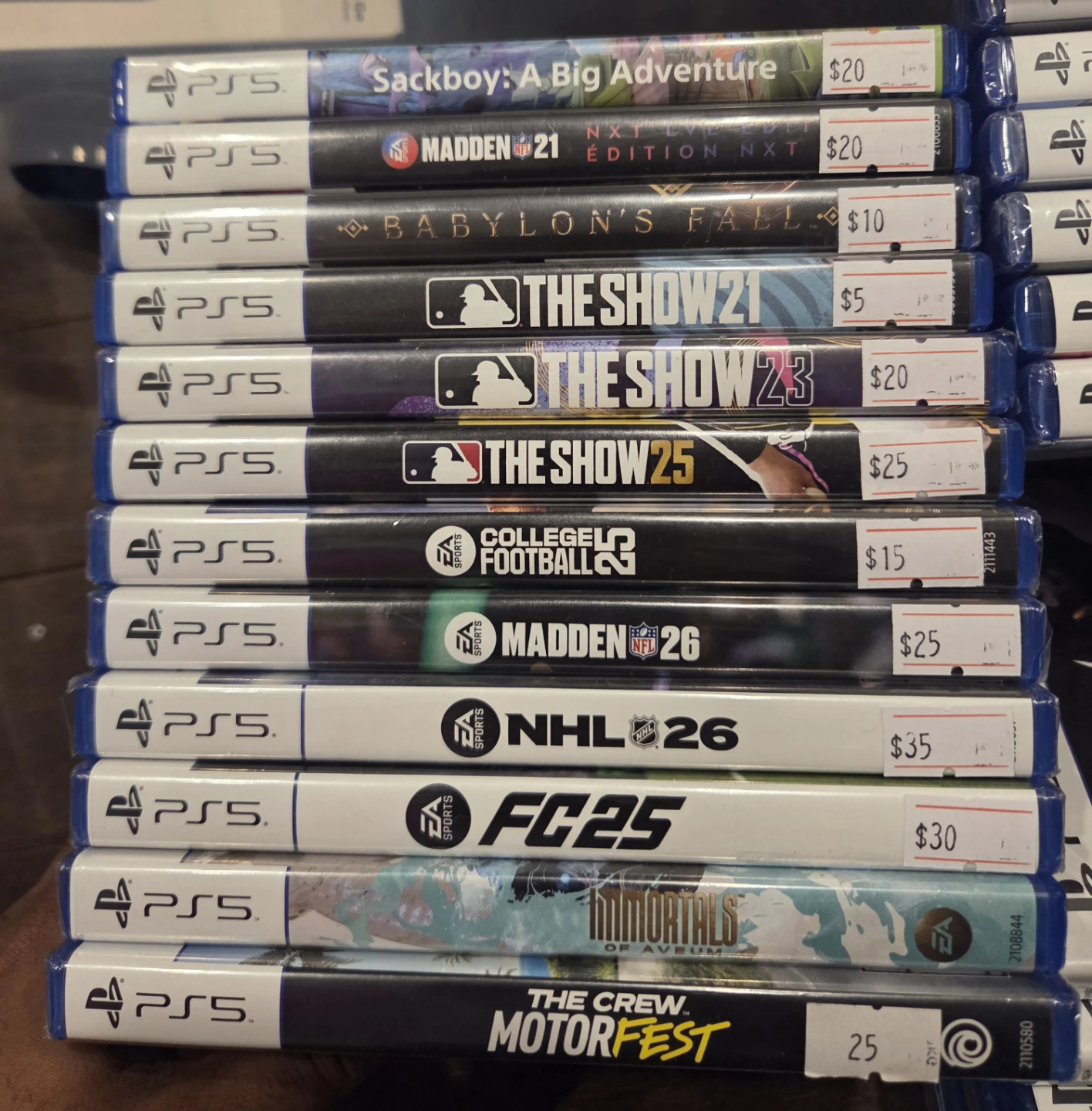 PS5 Games - Various Titles prices in image - photo 3