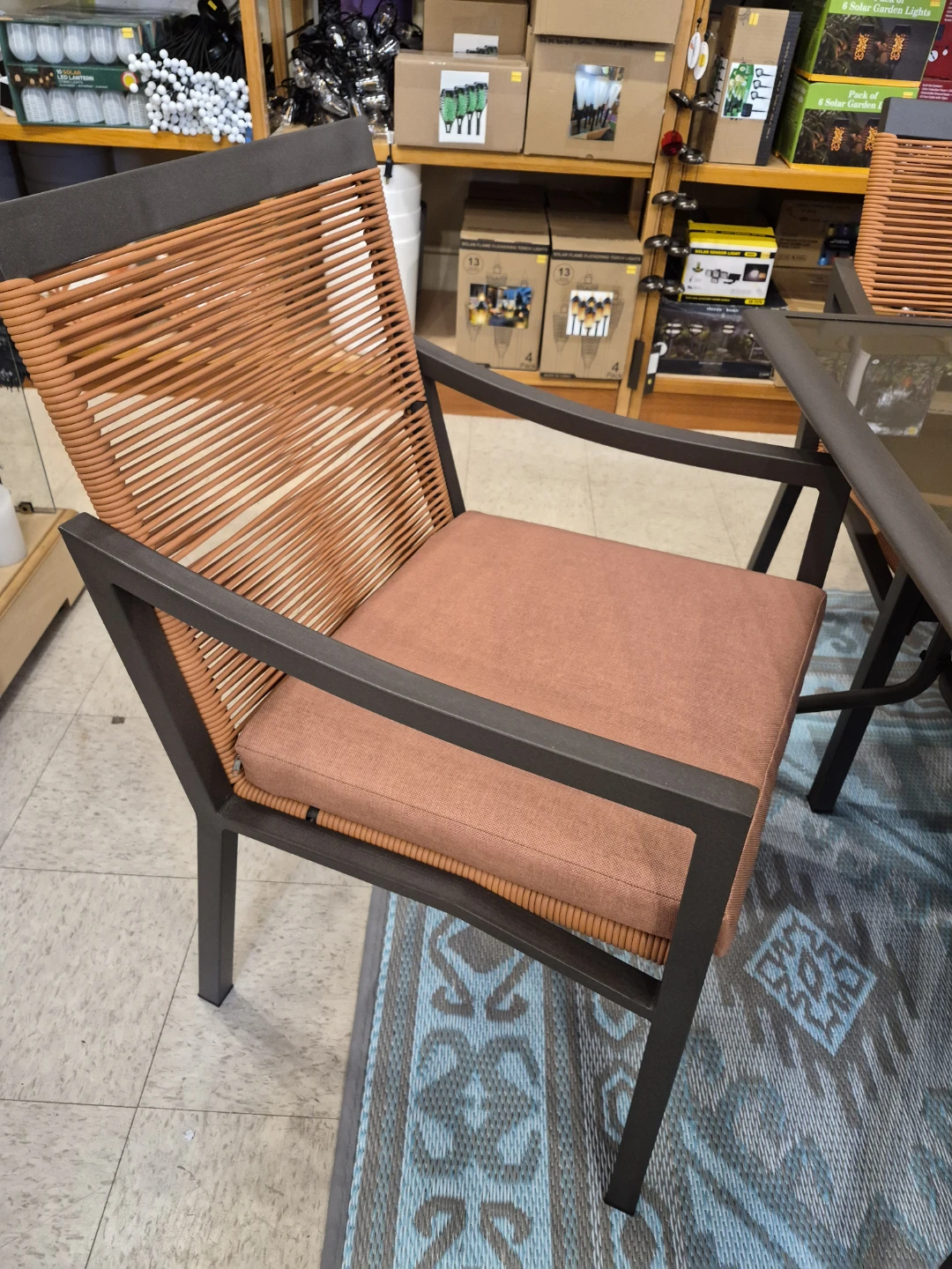 Glass Top Patio Dining Set with 4 Chairs - photo 3