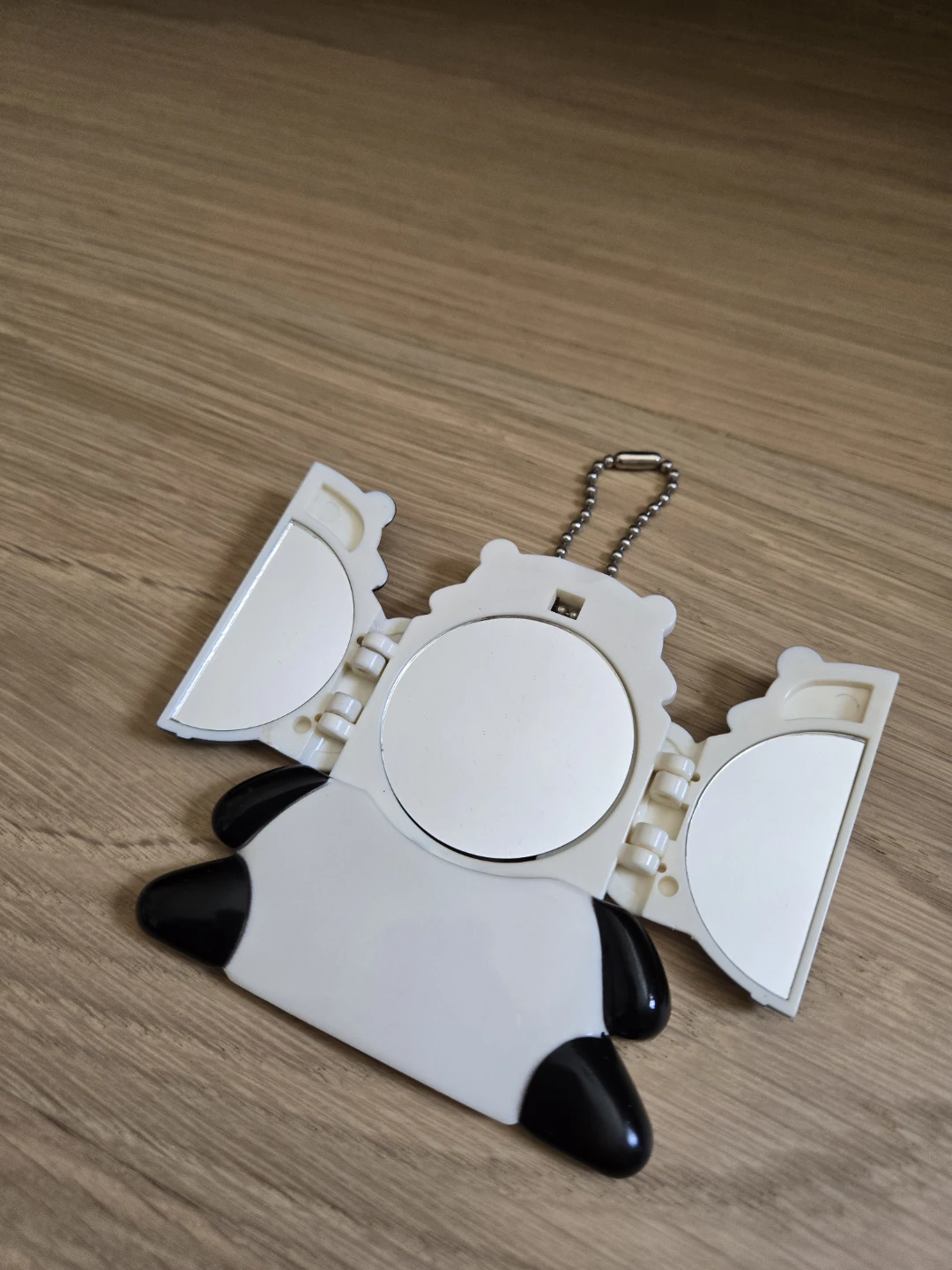 Vintage 1999 SAN-X Tare Panda Compact Mirror Keychain Sanrio - photo 2
