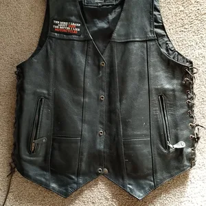 Boutique of Leather Black Motorcycle Vest