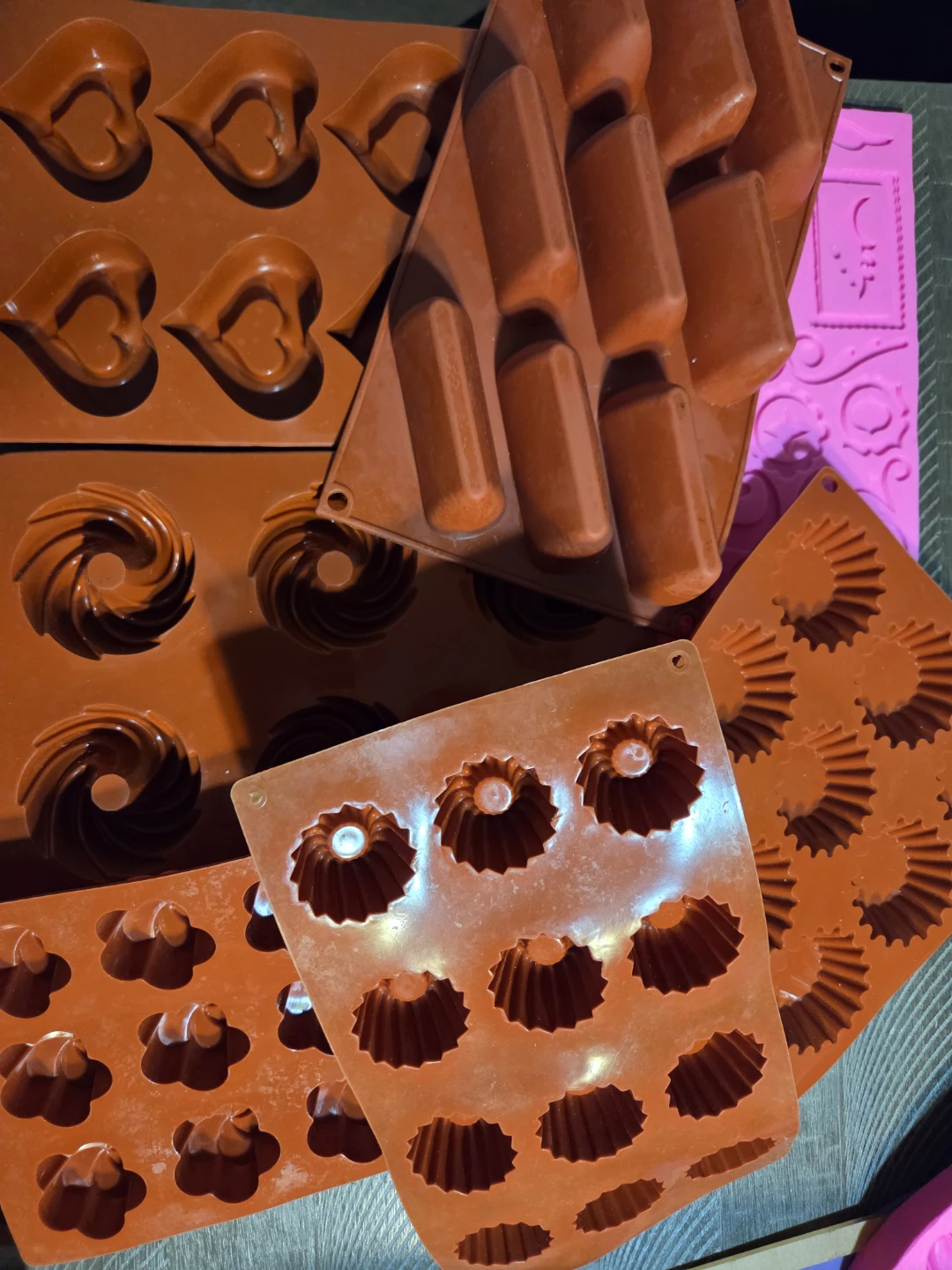 Assorted Silicone Molds for Baking