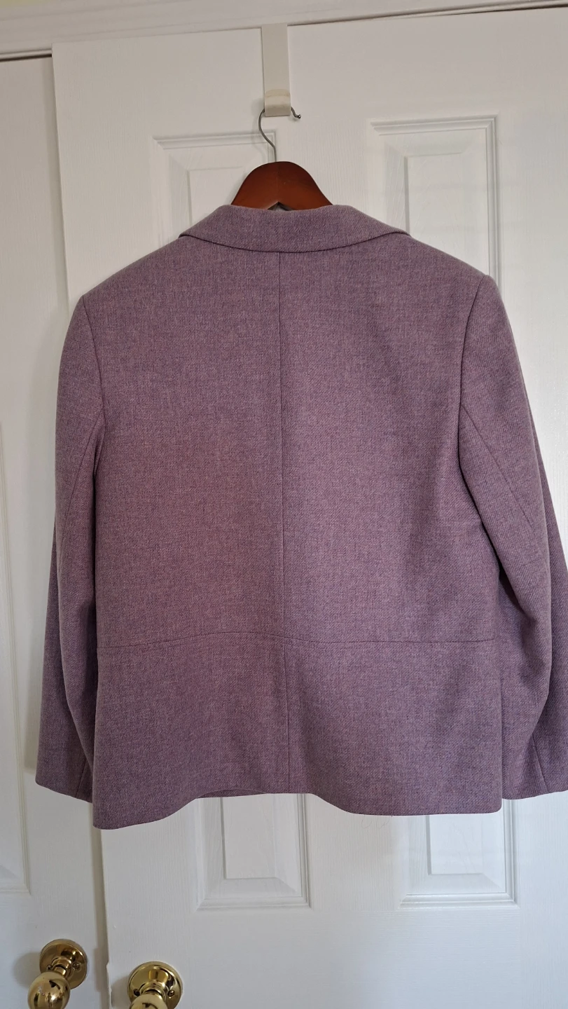 Talbots Women's Purple Wool Blend Blazer - photo 3