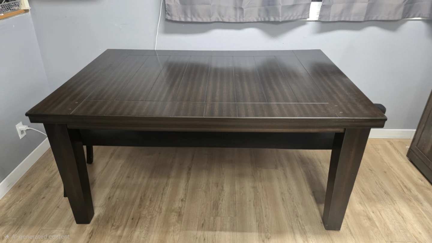 Dark Wood Dining Table - photo 2