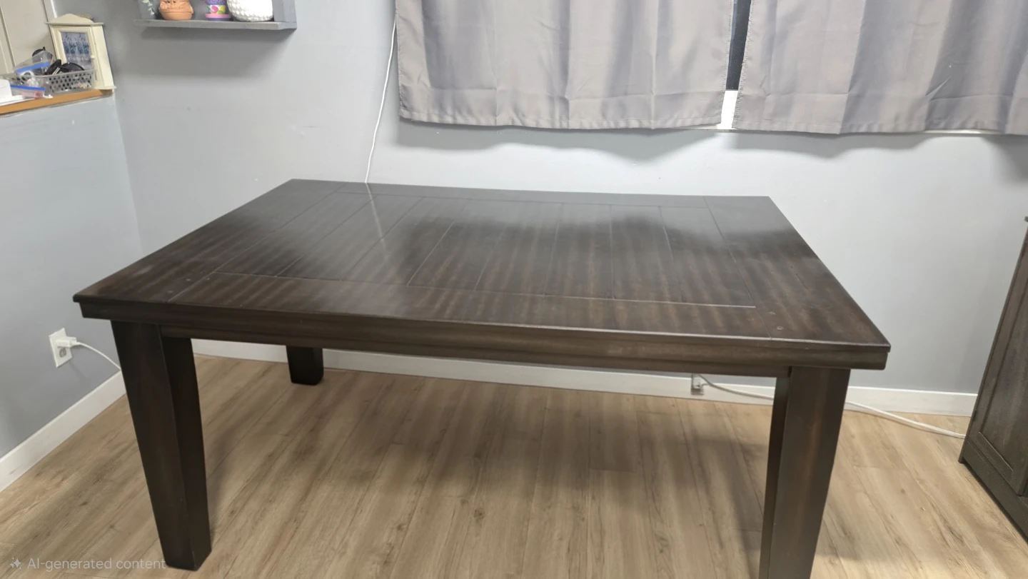 Dark Wood Dining Table - photo 3
