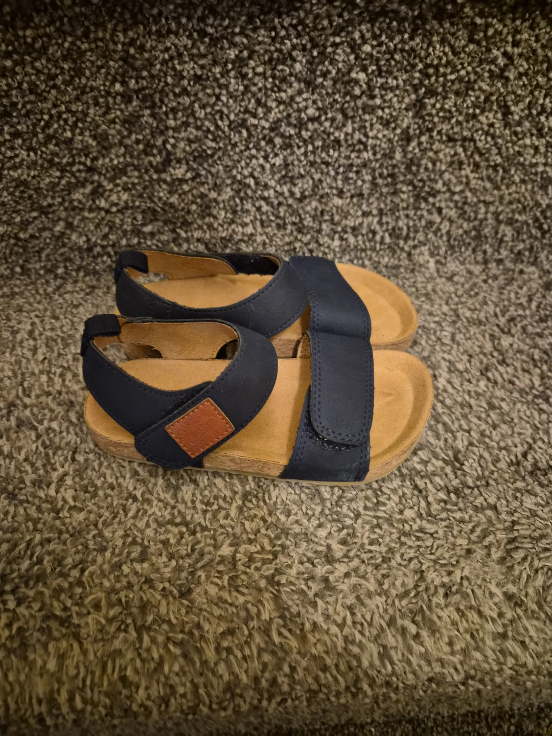 H&M Kids Navy Blue Cork Sandals - photo 3
