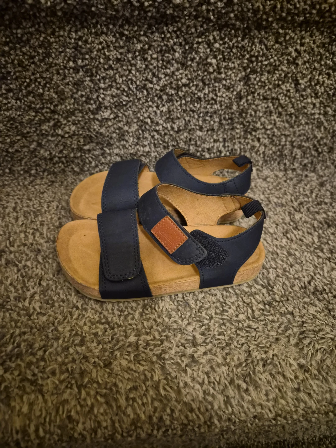 H&M Kids Navy Blue Cork Sandals - photo 4