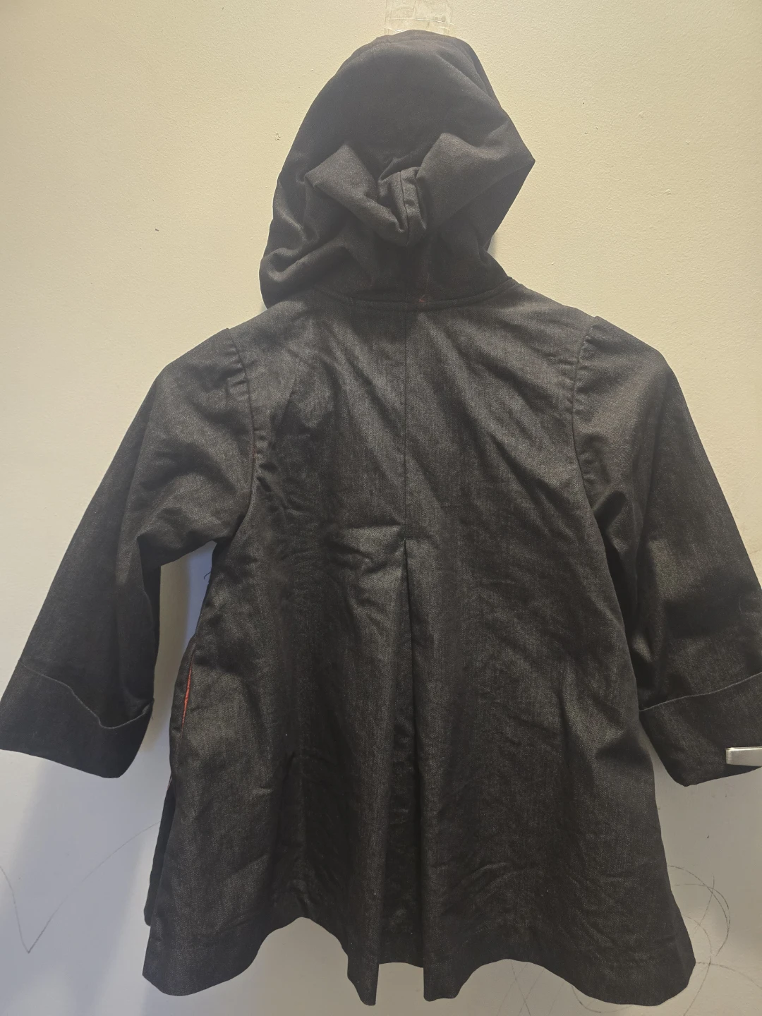 Maria Elena girl's charcoal swing coat - photo 2