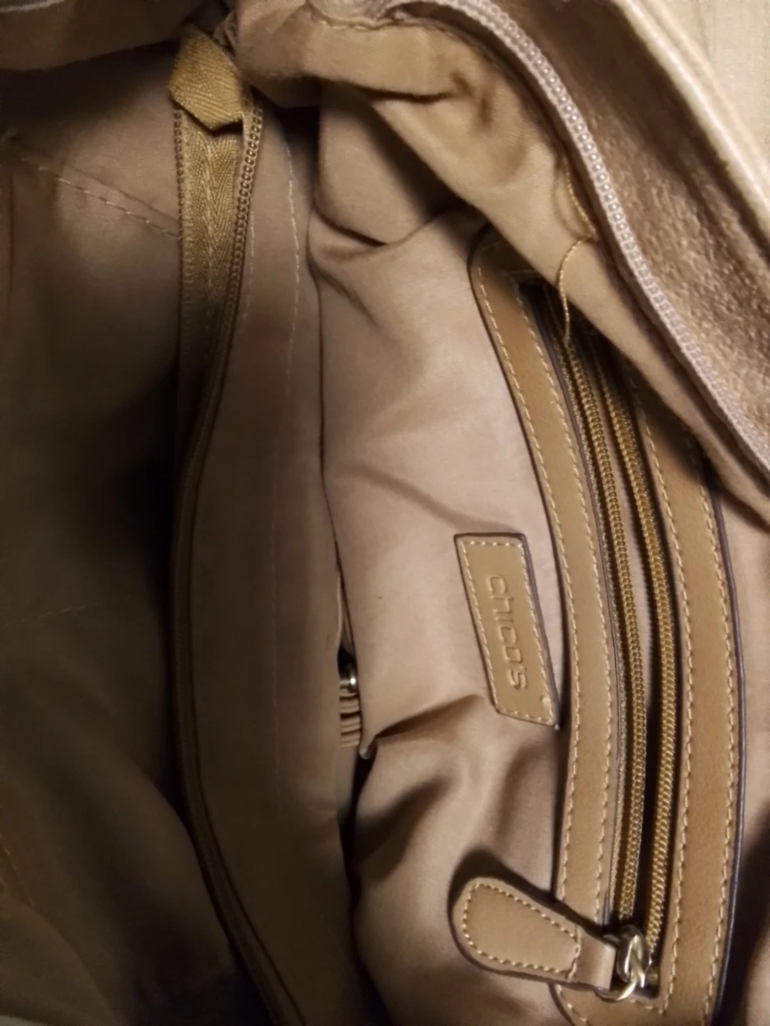 Chico's Beige Leather Handbag - photo 2