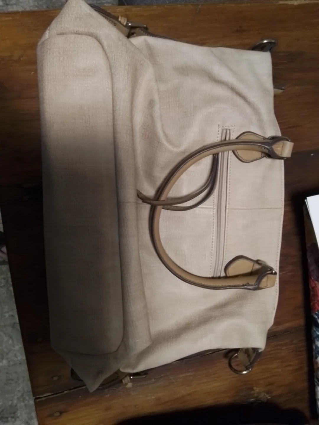 Chico's Beige Leather Handbag - photo 3