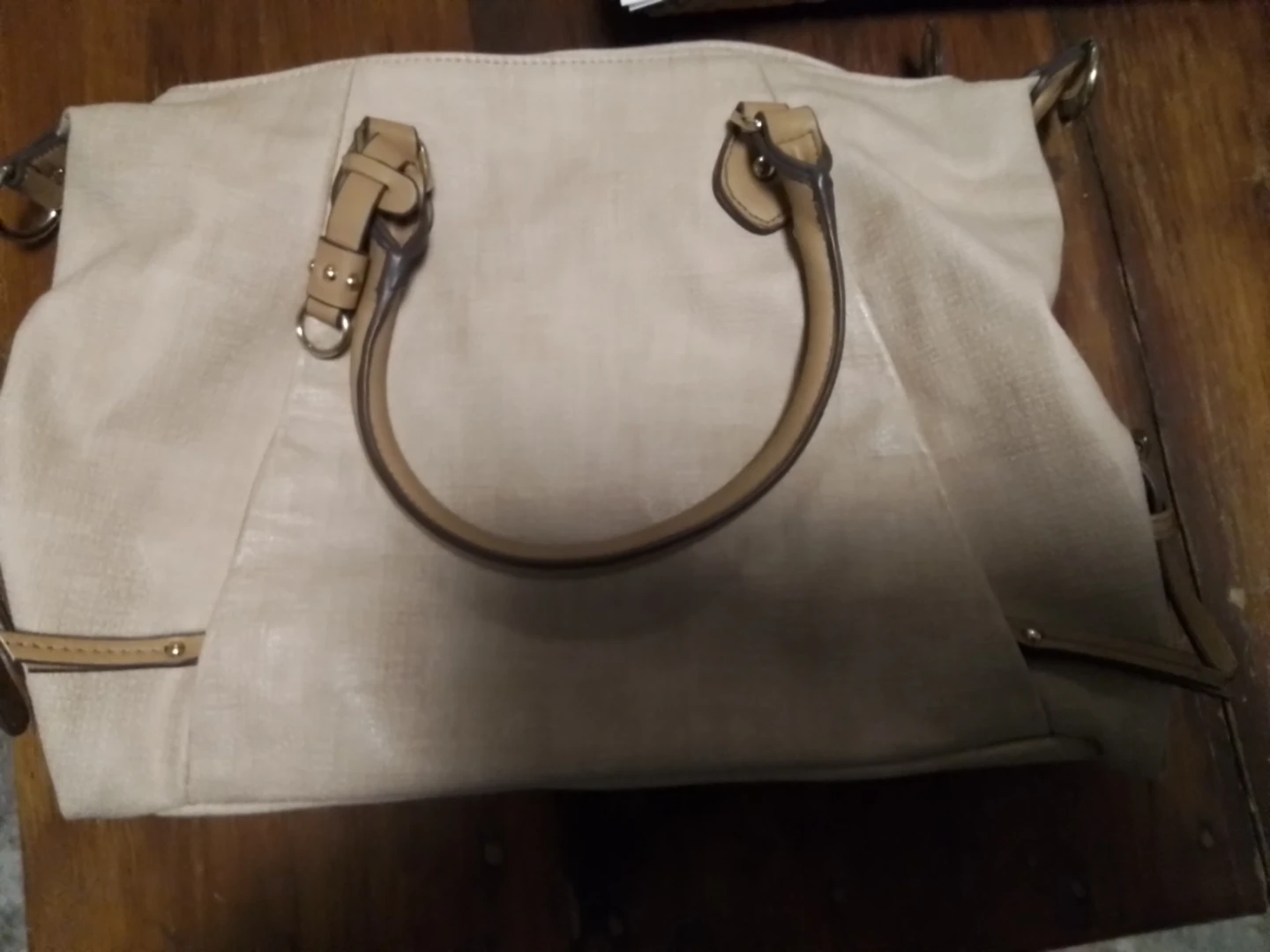 Chico's Beige Leather Handbag - photo 4