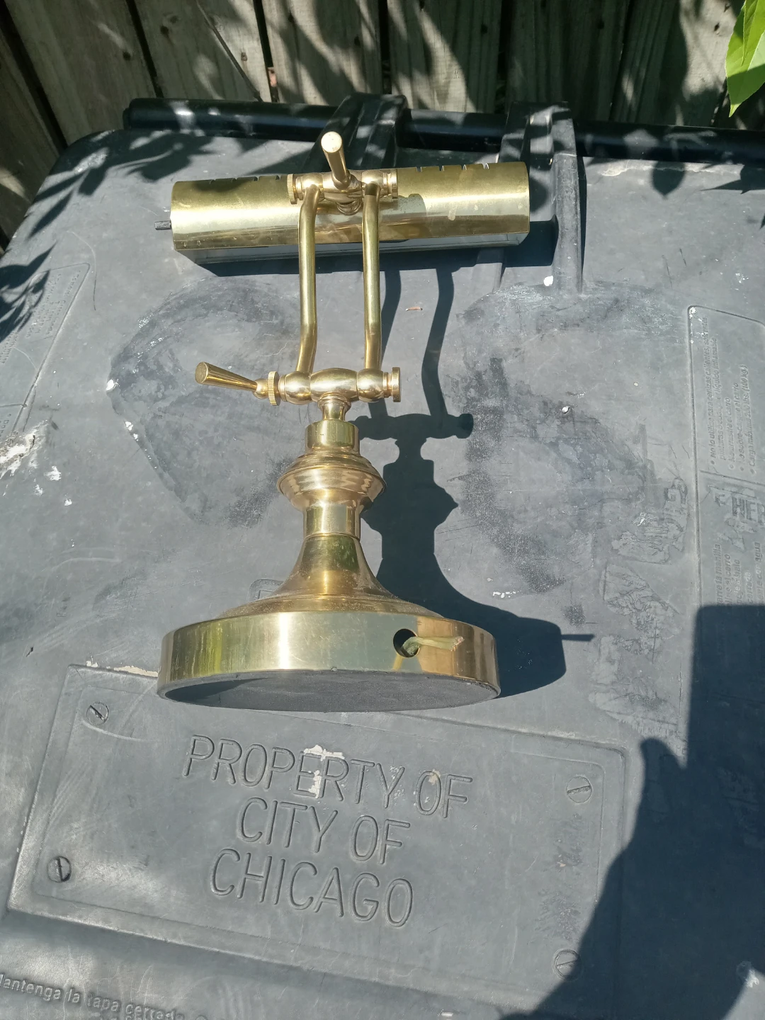 Brass Banker's Lamp