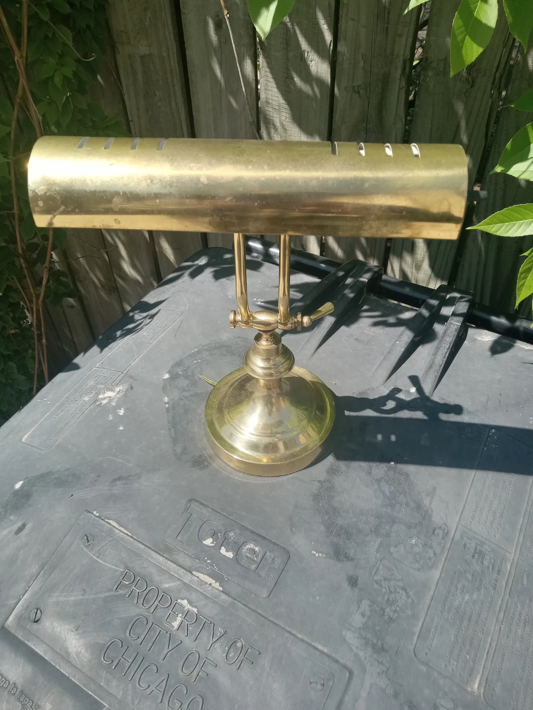 Brass Banker's Lamp - photo 2