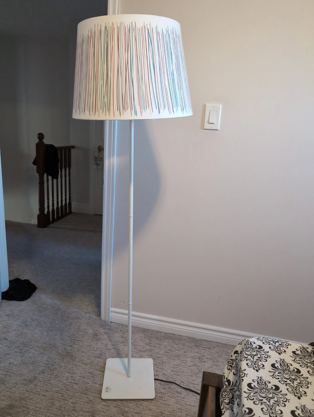 Floor Lamp with Striped Shade - photo 2